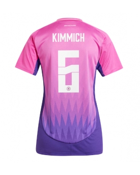 Germania Joshua Kimmich #6 Maglia Gara Trasferta Repliche Europei 2024 Donna